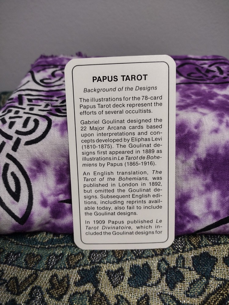 Papus Tarot US Games 1982