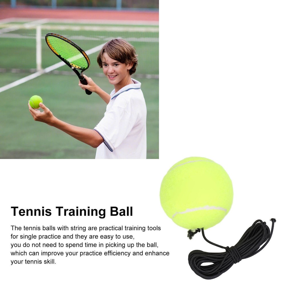 Tennis Training Balls with String Self Practice Tennis Trainer Practice Rebound