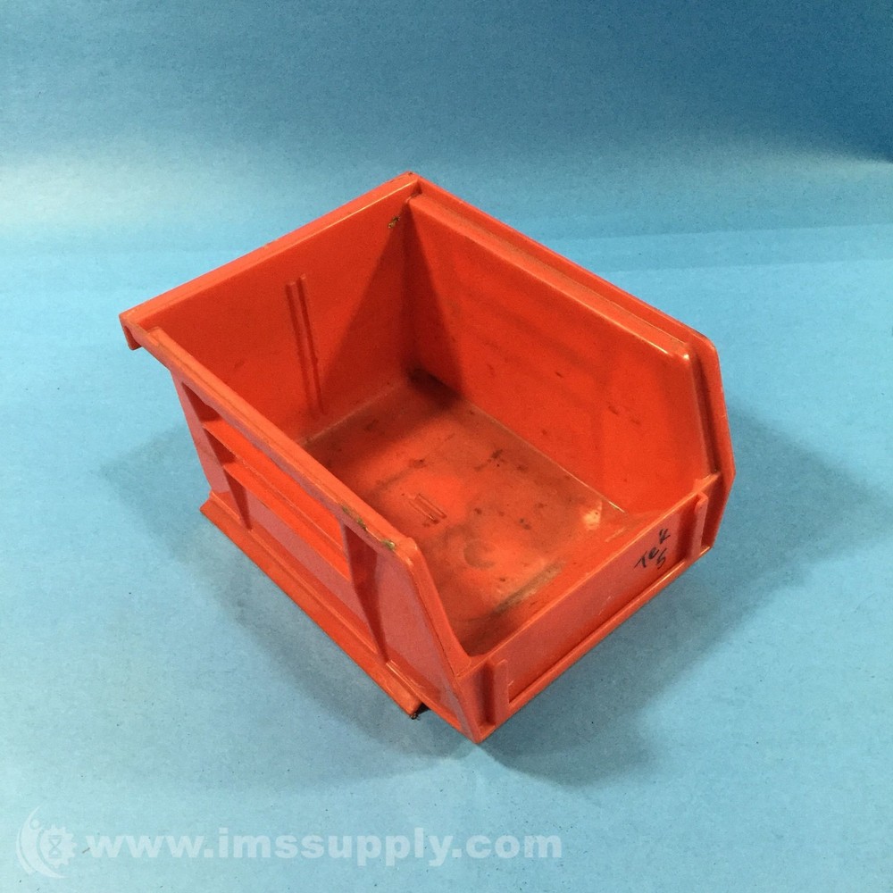 Akro Mils 30 210 Red Plastic Stacking Bin, 5-3/8" x 4-1/8" x 3" USIP