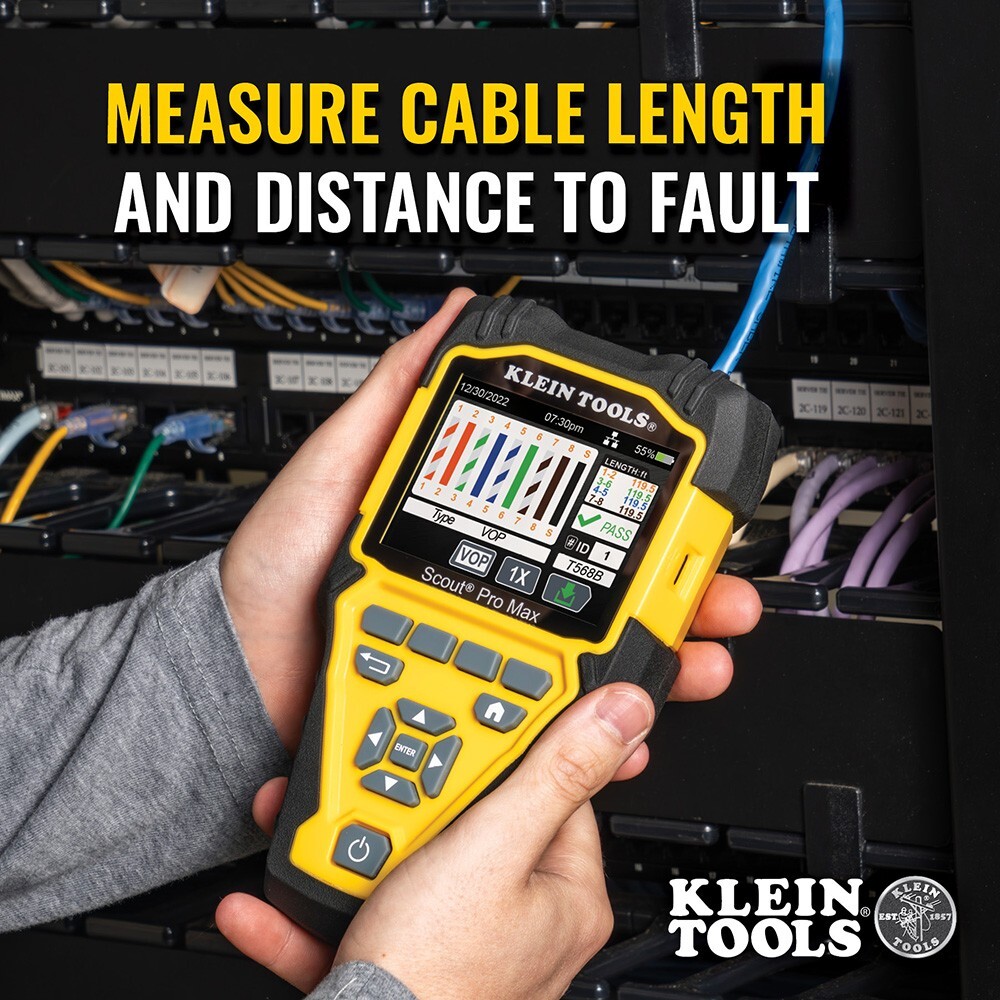 Klein Tools VDV501-770 Scout® Pro Max Network Cable Tester With Remote Set
