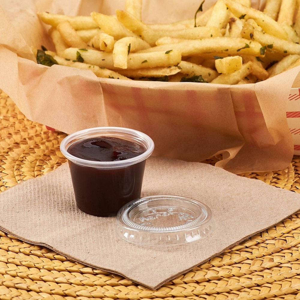 1 oz Clear TALL Portion Cups PP Plastics Condiments Jello Ketchup Testing Cups