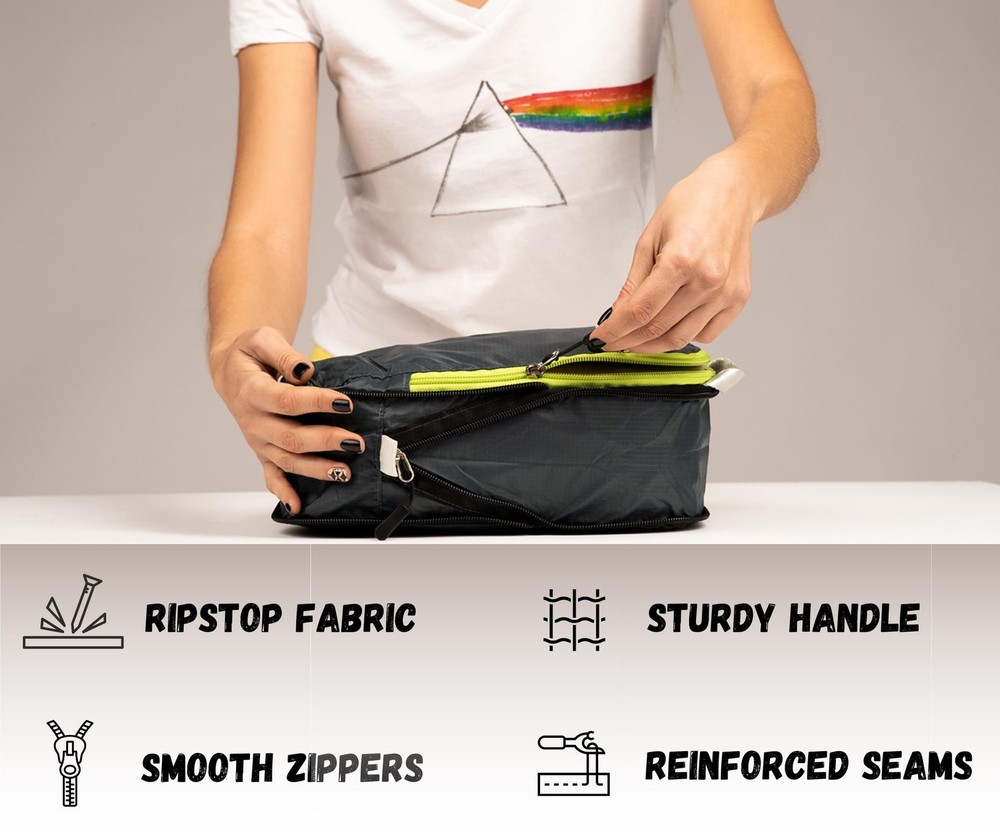 Ultralight Compression Packing Cubes Set, Suitcase and Backpack Travel Organi...