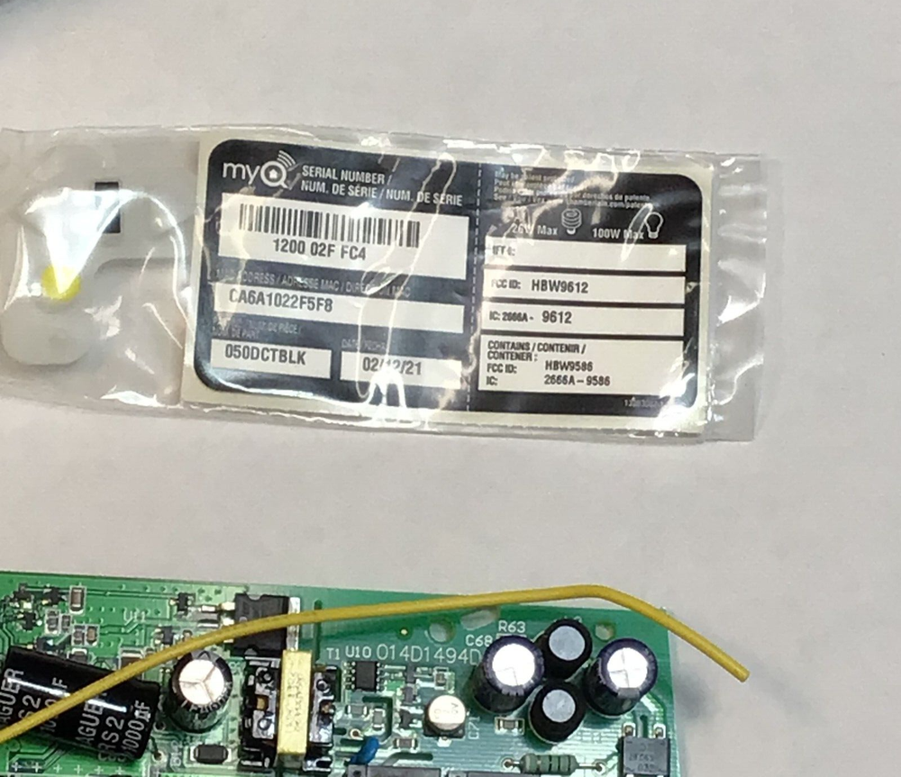 050DCTBLK Logic Board LiftMaster Bluetooth Enable Lock Capable 2/2022 Open Box