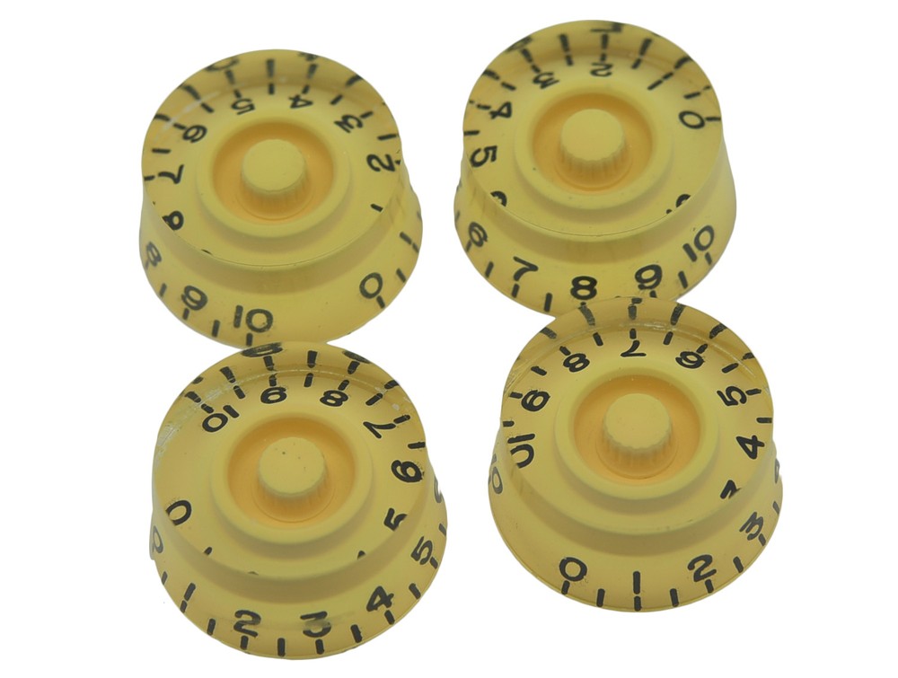 Set of 4 LP Speed Knobs Control Knobs Vintage Cream Fits Les Paul Guitar