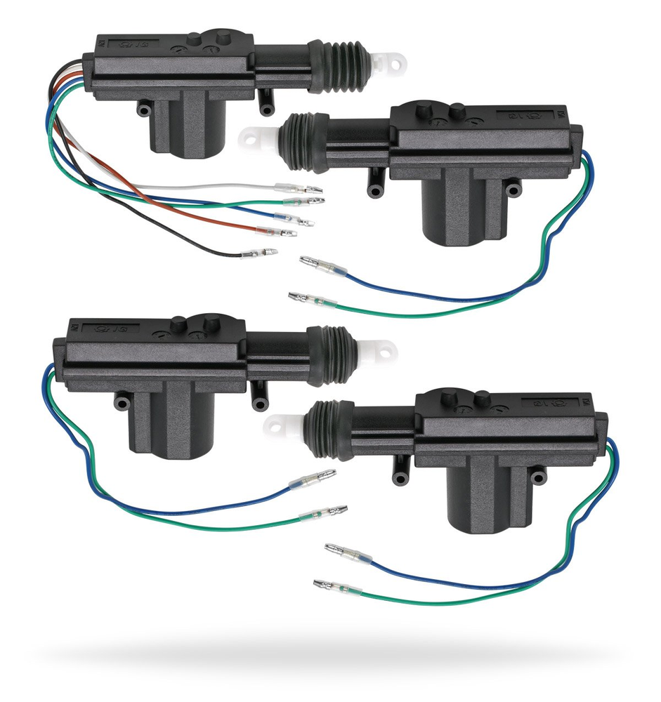 InstallGear Keyless Entry System with Two 4-Button Remotes & 4 Door Lock -