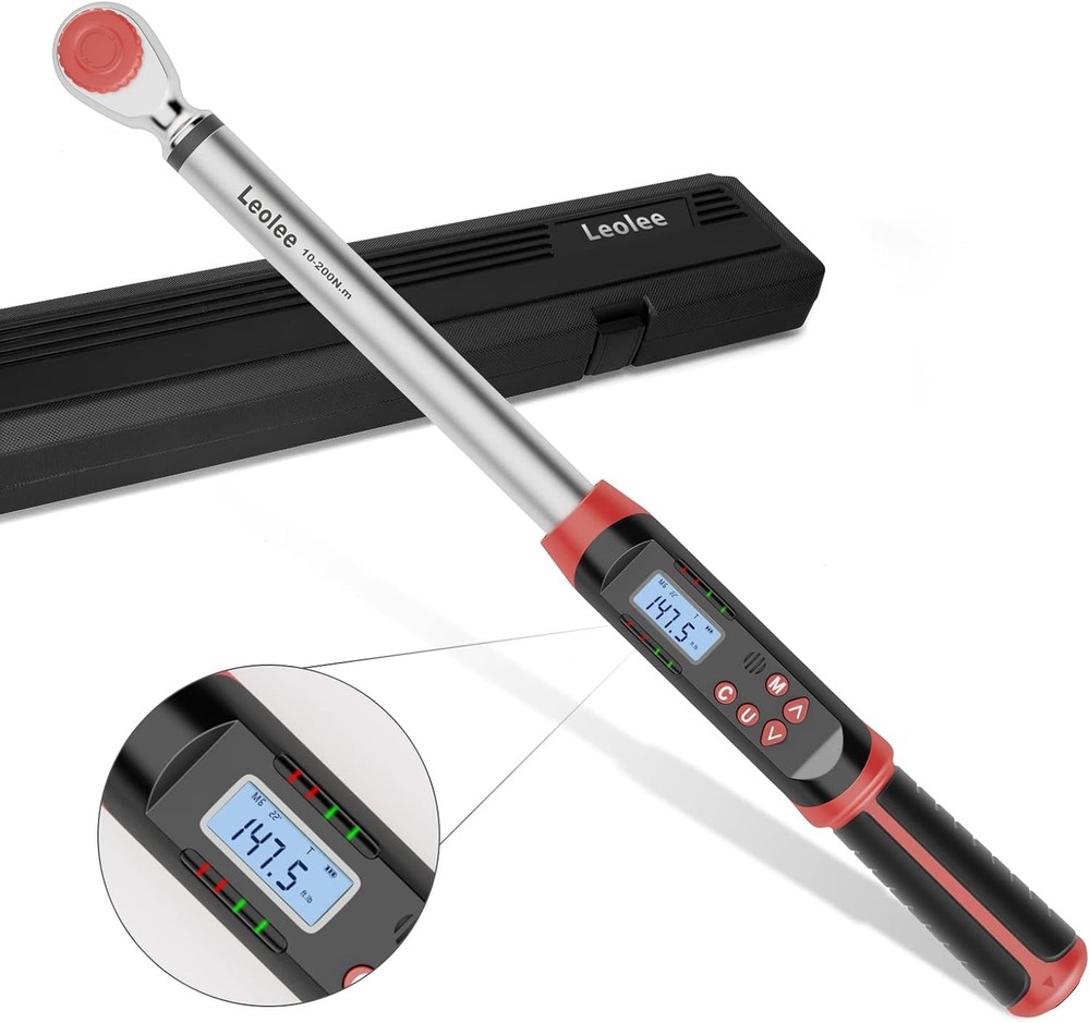 1/2 Digital Torque Wrench 7.38 147.5 Ft Lb Angle