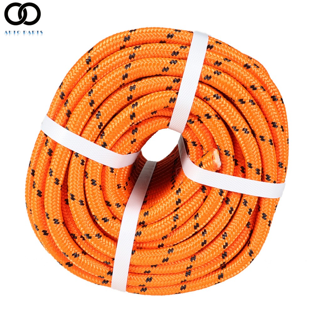 Double Braid Polyester Rope 6180Lbs Arborist Bull Rope Rigging Rope 1/2" × 200'