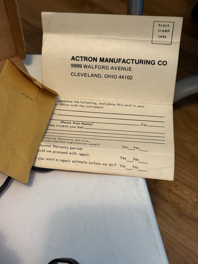 VTG Actron 615 Engine Analyzer & Electrical System Testing W/ Box