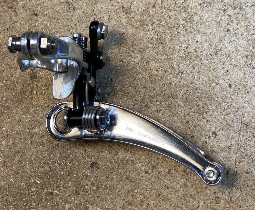 Excellent Mint Campagnolo 3-hole Front Super Record Derailleur
