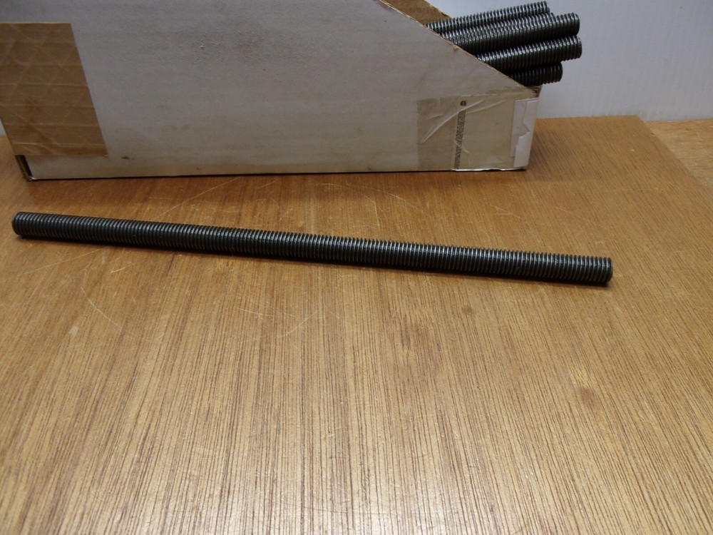 1/2-13 X 12" LEFT HAND Fully Threaded All Thread Rod Low Carbon Plain Steel LH