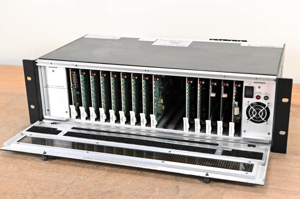 Evertz 500FR Compact High Density Video Distribution Frame with Cards CG007V6