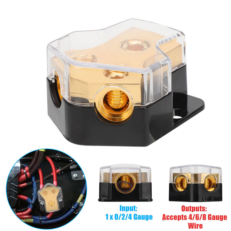 2x Distribution Block Industrial Grade Material Resistant Corrosion Shields Dust