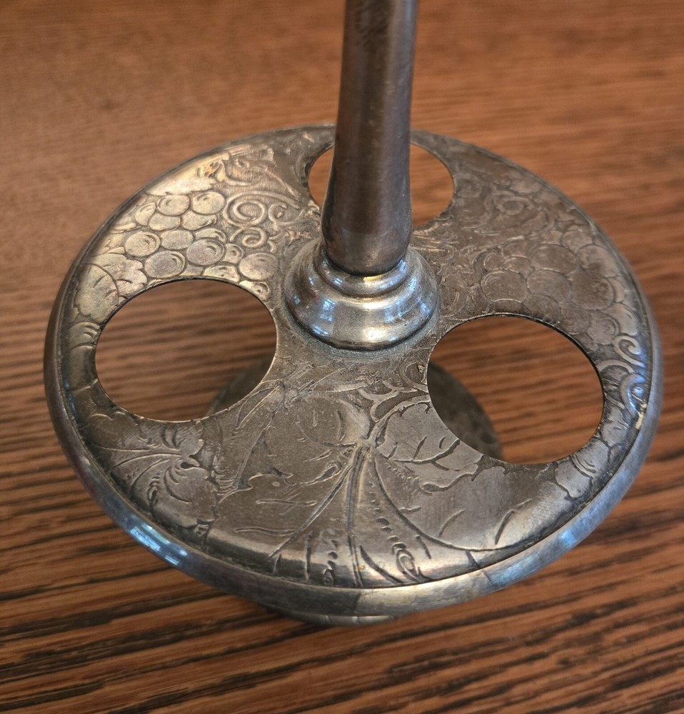 Vintage Castor Holder with 3 small bottles