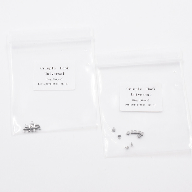 10Pcs Dental Orthodontic Stainless Steel Crimpable Hook Sliding Split Stops Type