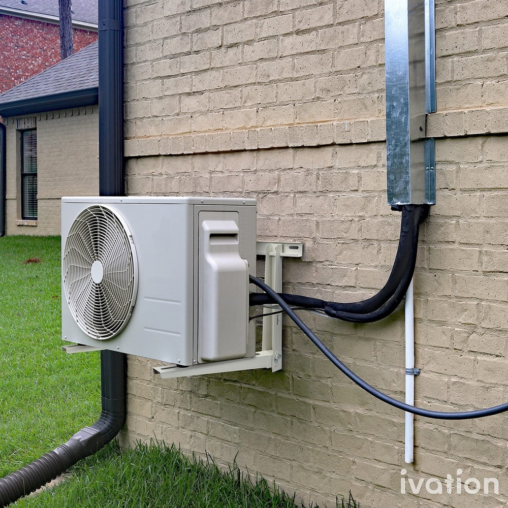 Ivation Split AC Mounting Bracket, Universal Heavy-Duty Outdoor Wall Mount