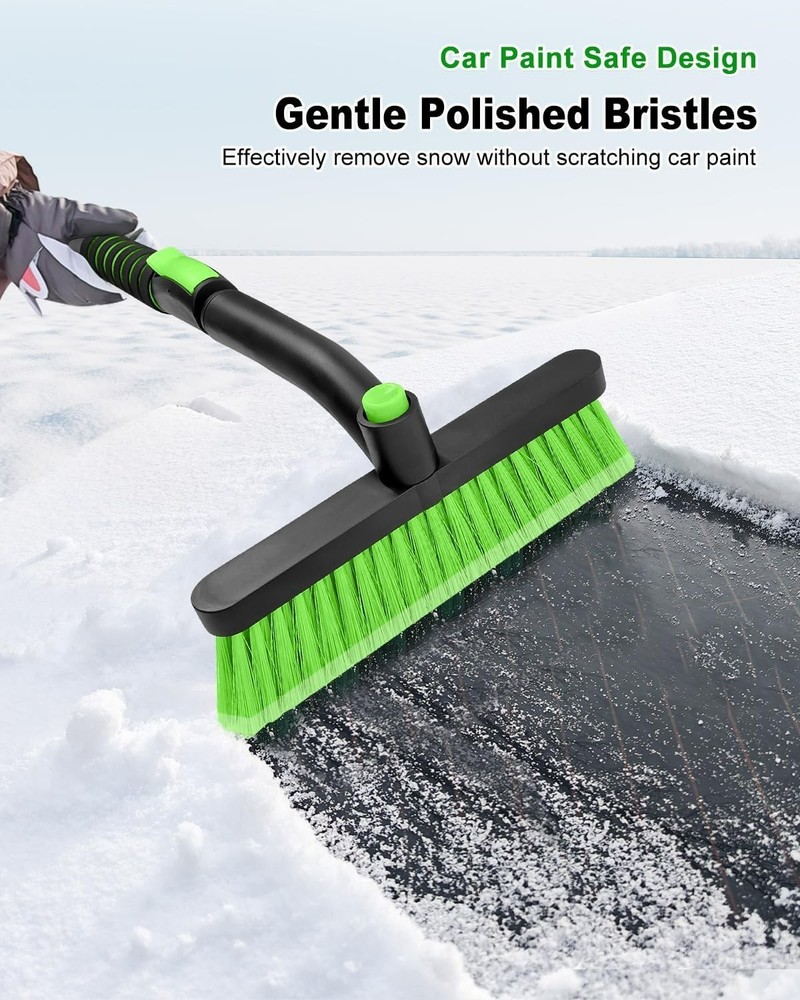Lightweight Extendable Snow Brush and Ice Scraper – Compact and Easy Storage