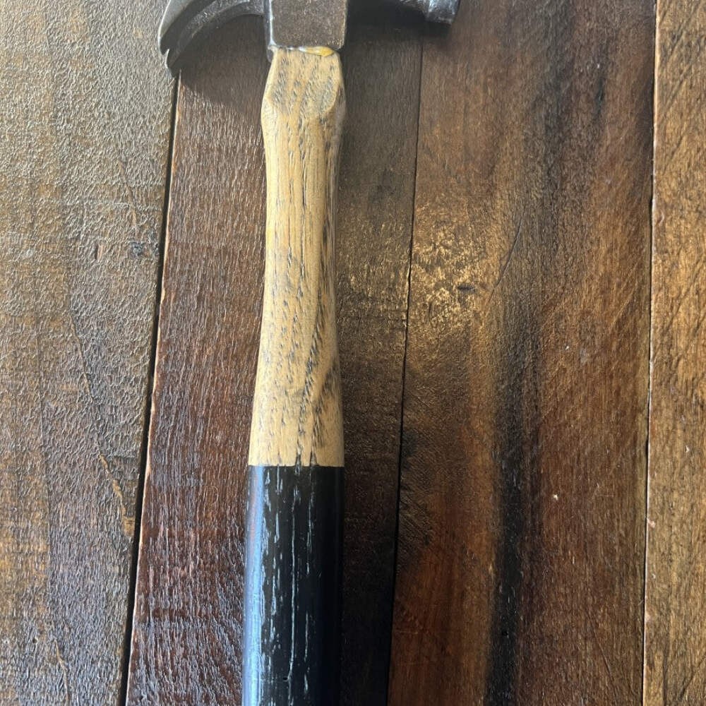 Vintage Wood Handle Claw Hammer 14.5 Inch Refinished Handle