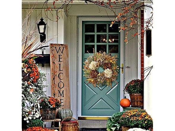 WANNA-CUL Rustic Hydrangea 24" Wreath 10-rustic Hydrangea