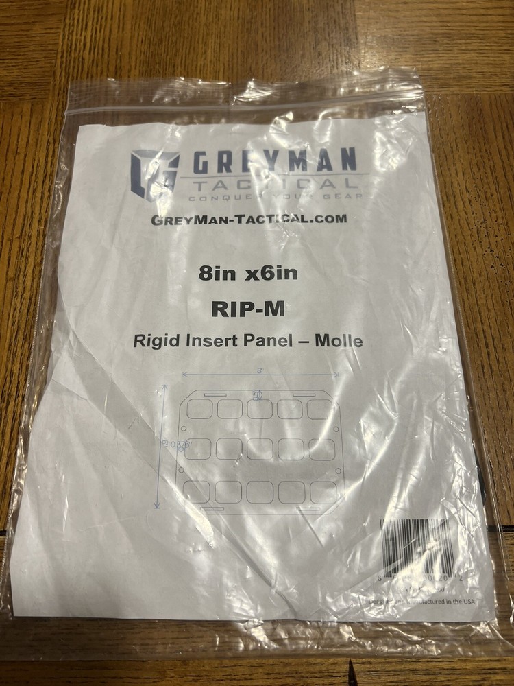 GreyMan Tactical 8” X 6” RIP-M