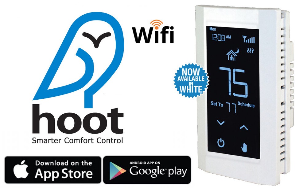 K901-W White Single Pole WiFi Thermostat
