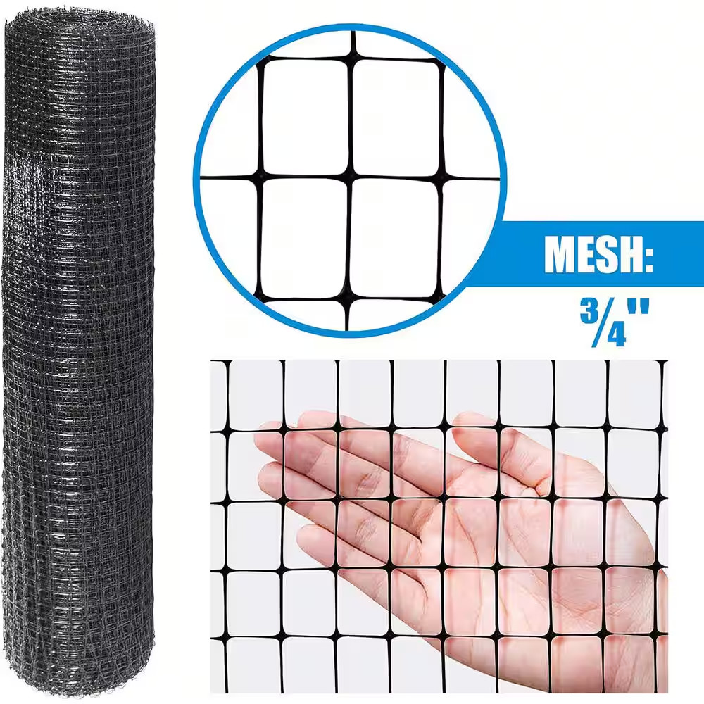 7 Ft. X 100 Ft. X 3/4 In. Black Plastic Multi-Purpose Deer Net