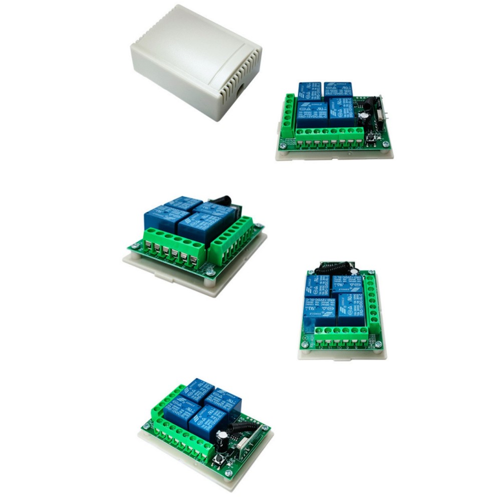 New QIACHIP 4CH Channel Relay Switch Transmitter+Receiver Remote Control