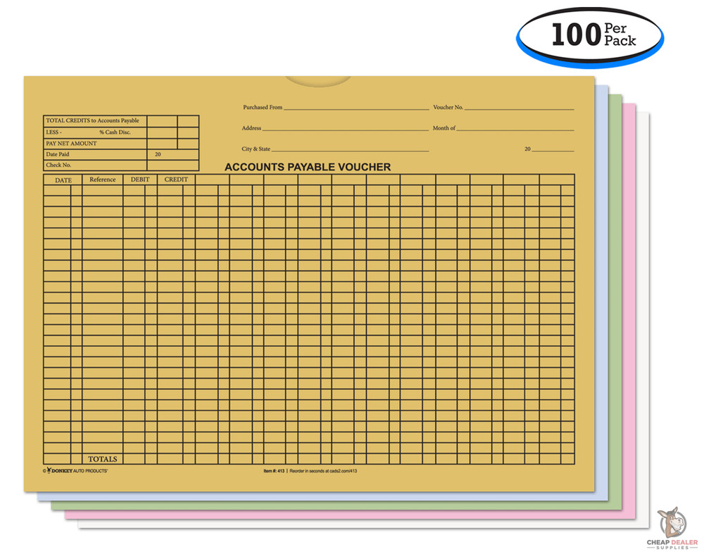Accounts Payable Forms (9 x 12 Envelopes) General Accounting Style (100/pack)