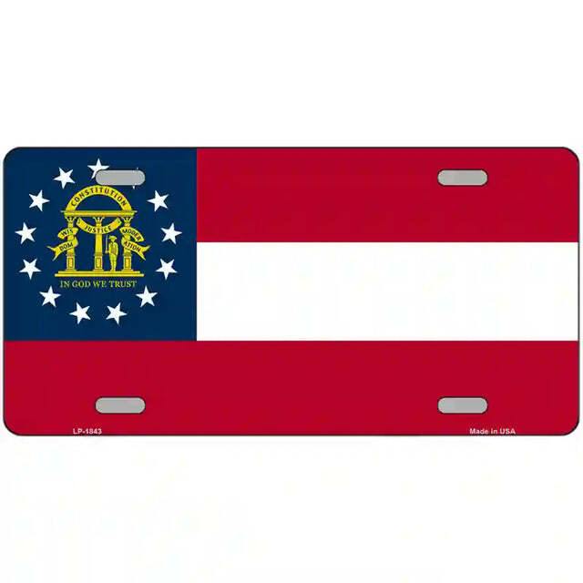Georgia Flag Metal Sign