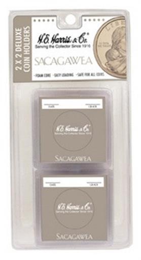 2x2 Snaplocks US Sacagawea Dollar Size w/ Writing Space 6 Color Code Holders