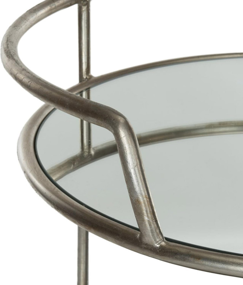 Home Collection Dulcinea Silver Bar Cart