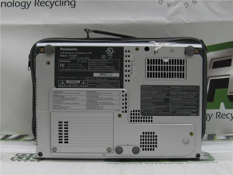 Panasonic PT-LC80U Desktop Projector Tested Working Very Good