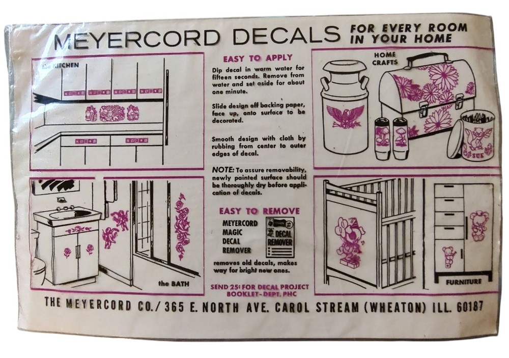 Meyercord Decal World Map New Sealed