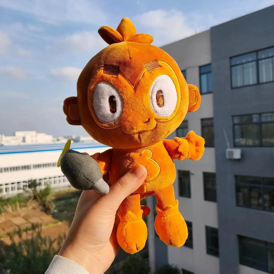 20cm Dart Monkey Plush Toy, Bloons TD Monkey Stuffed Doll, Cute Game Gift**