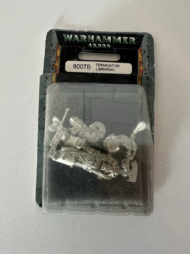 Space Marine Terminator Librarian OOP Warhammer 40k Metal