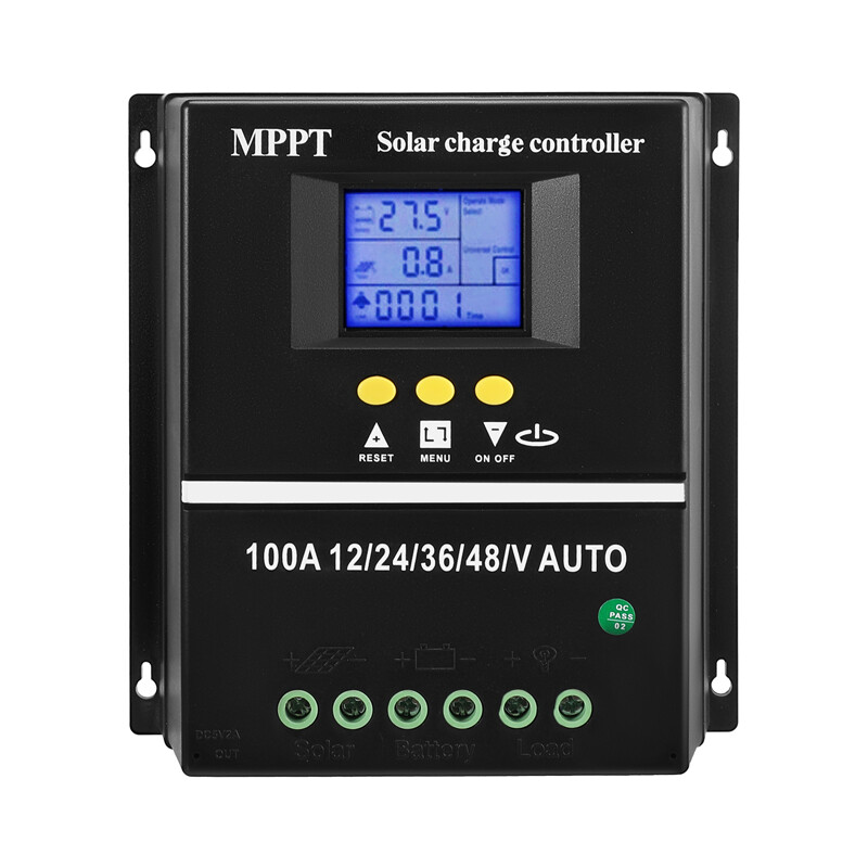 12/24V 60/80/100A MPPT Solar Charge Controller Panel Battery Regulator Dual USB