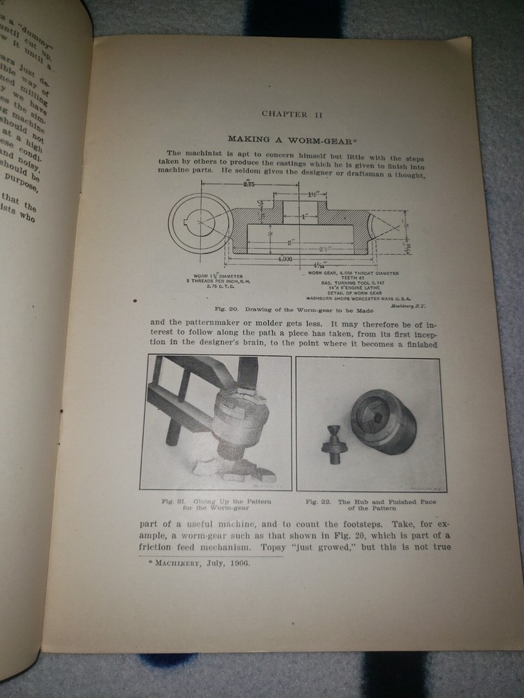 1910 Machinery's Reference Series #10 Examples Of Machine Shop Practice Guide