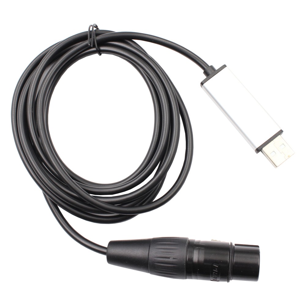 USB to DMX Interface Adapter DMX512 Stage Light Controller Cable For Computer PC