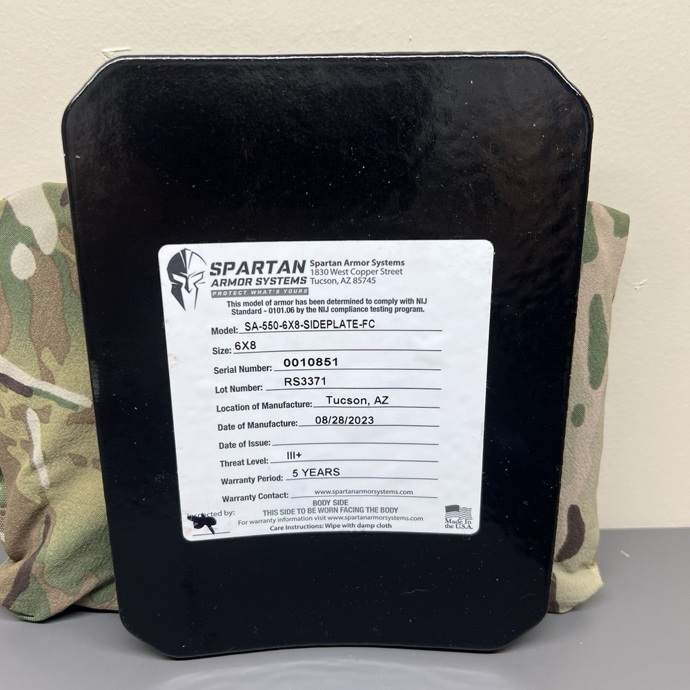Spartan Armor Side Plates 6x8