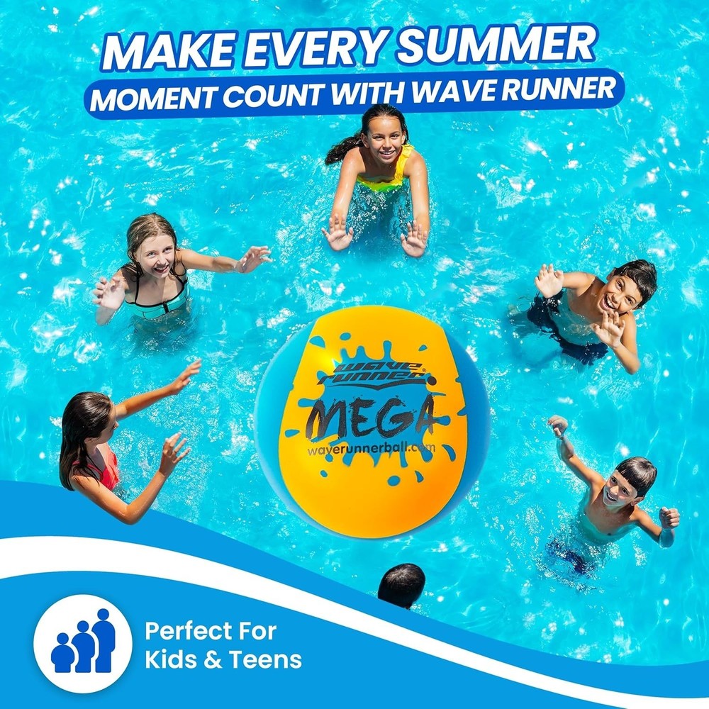 Wave Runner 2-Pack Soft Foam Water Bouncing Grip Balls for Endless Summer Fun