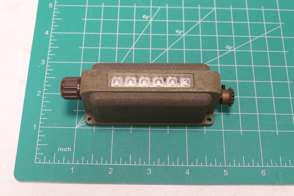 Vintage Veeder Root 6 Digit Mechanical Counter