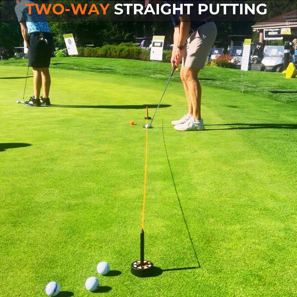 Putt Line -Way Putting Alignment System - Golf Training Aid with Target Pucks...