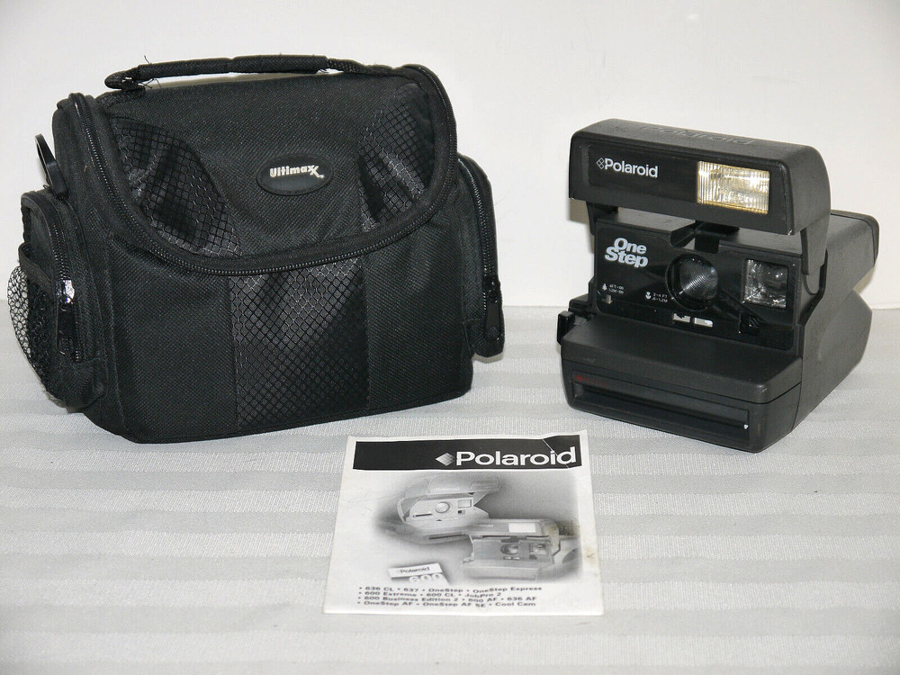 Polaroid OneStep 600 Instant Camera with Manual & Case Flash Tested One Step
