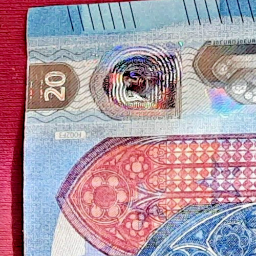 rare euro 20 banknote