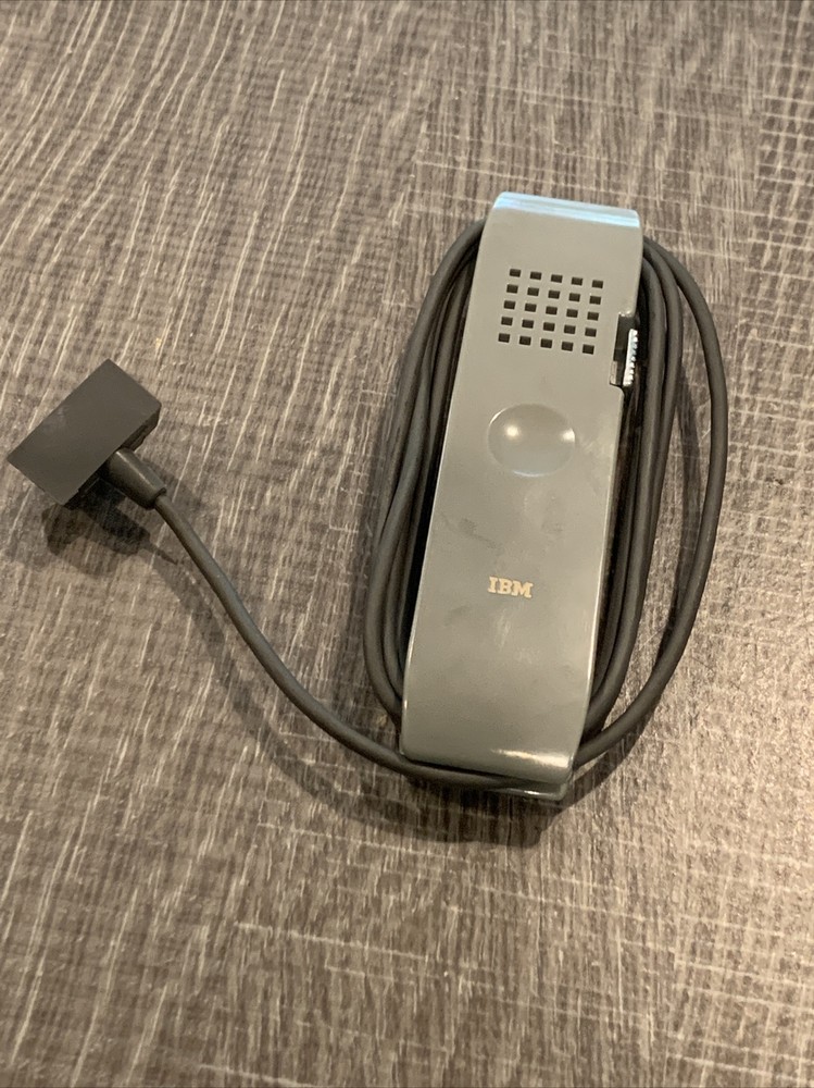 Vintage IBM Wired Mic Dictator Hand Controller 4 pin Microphone