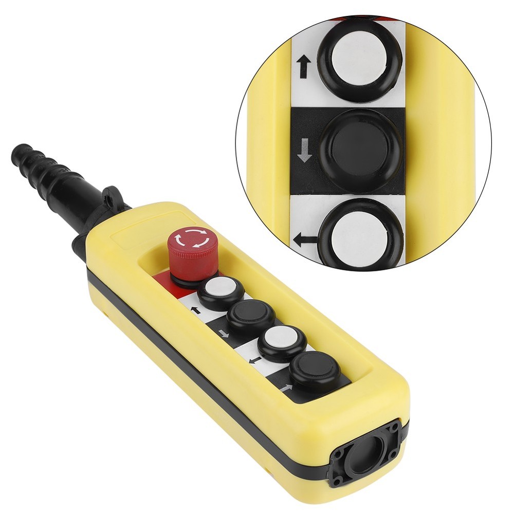 Crane Chain Hoist Push Button Switch Lifting Pendant Controller 4 Buttons❀