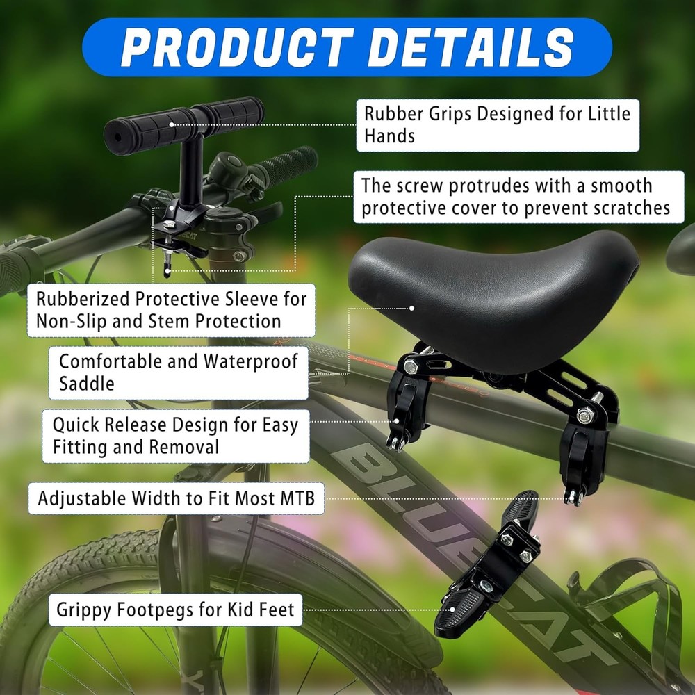 Front Mounted Bicycle Seat for Children