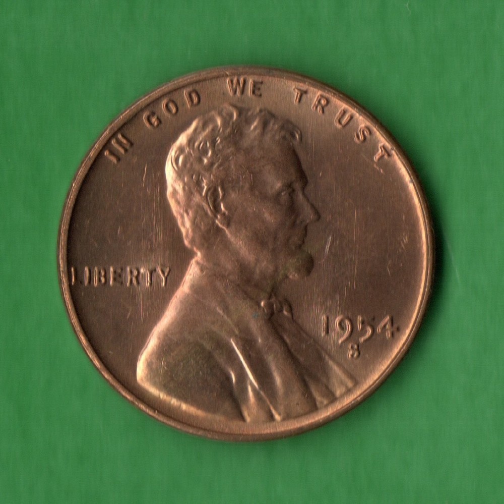 1954 S Lincoln Wheat Cent Uncirculated