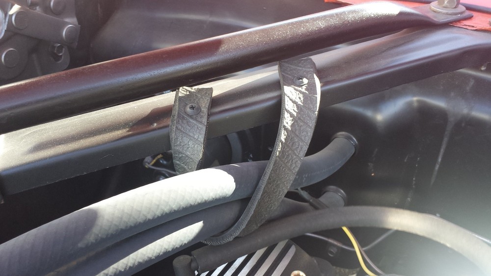 1965-1967 Mustang Heater Hose Retainer Strap with hardware