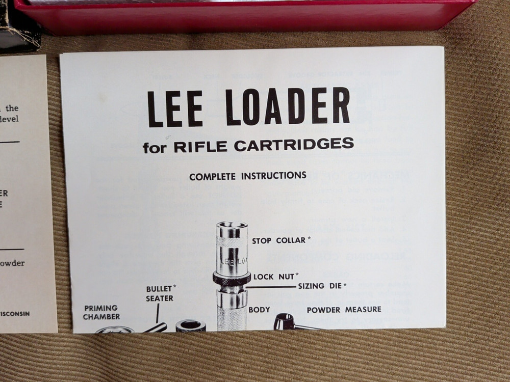 Vintage Lee Loader 25/06 Remington Rifle Complete Reloading Tool
