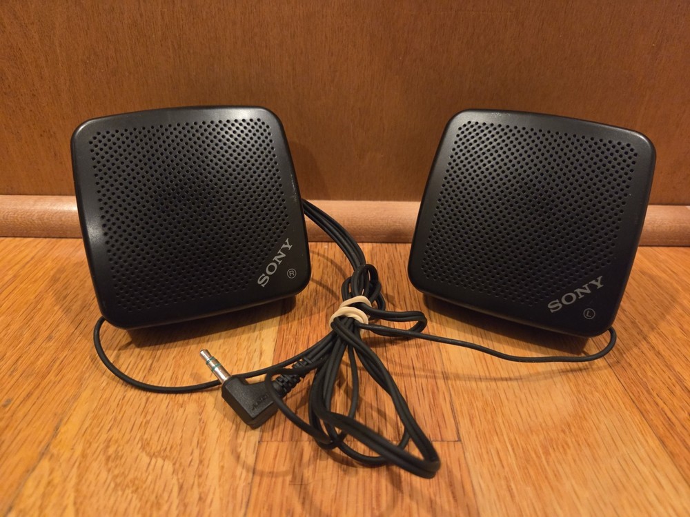 Sony SRS-5 Computer Speakers Tested WORKING